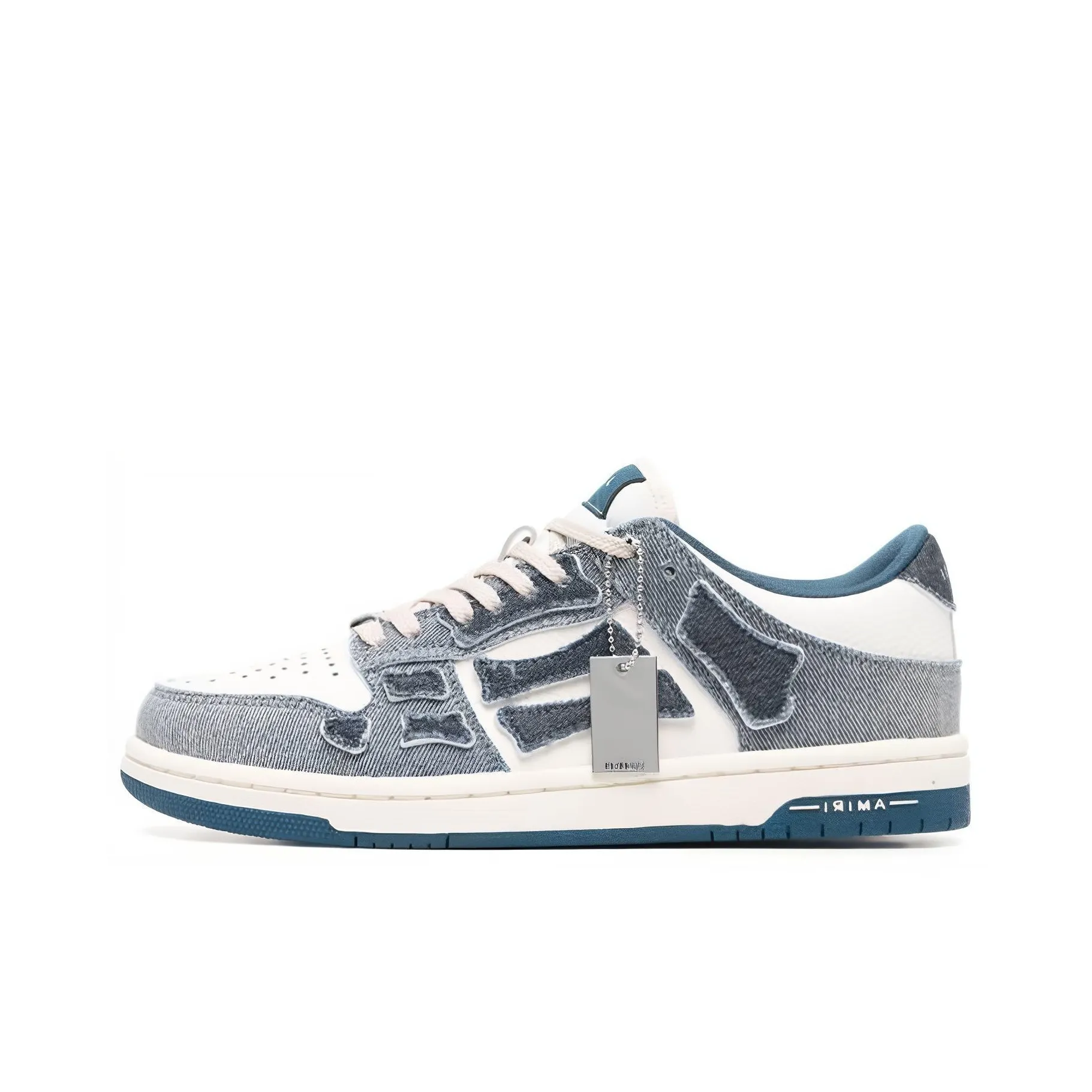 AMIRI Skel Top Low Denim Slate Blue Women's