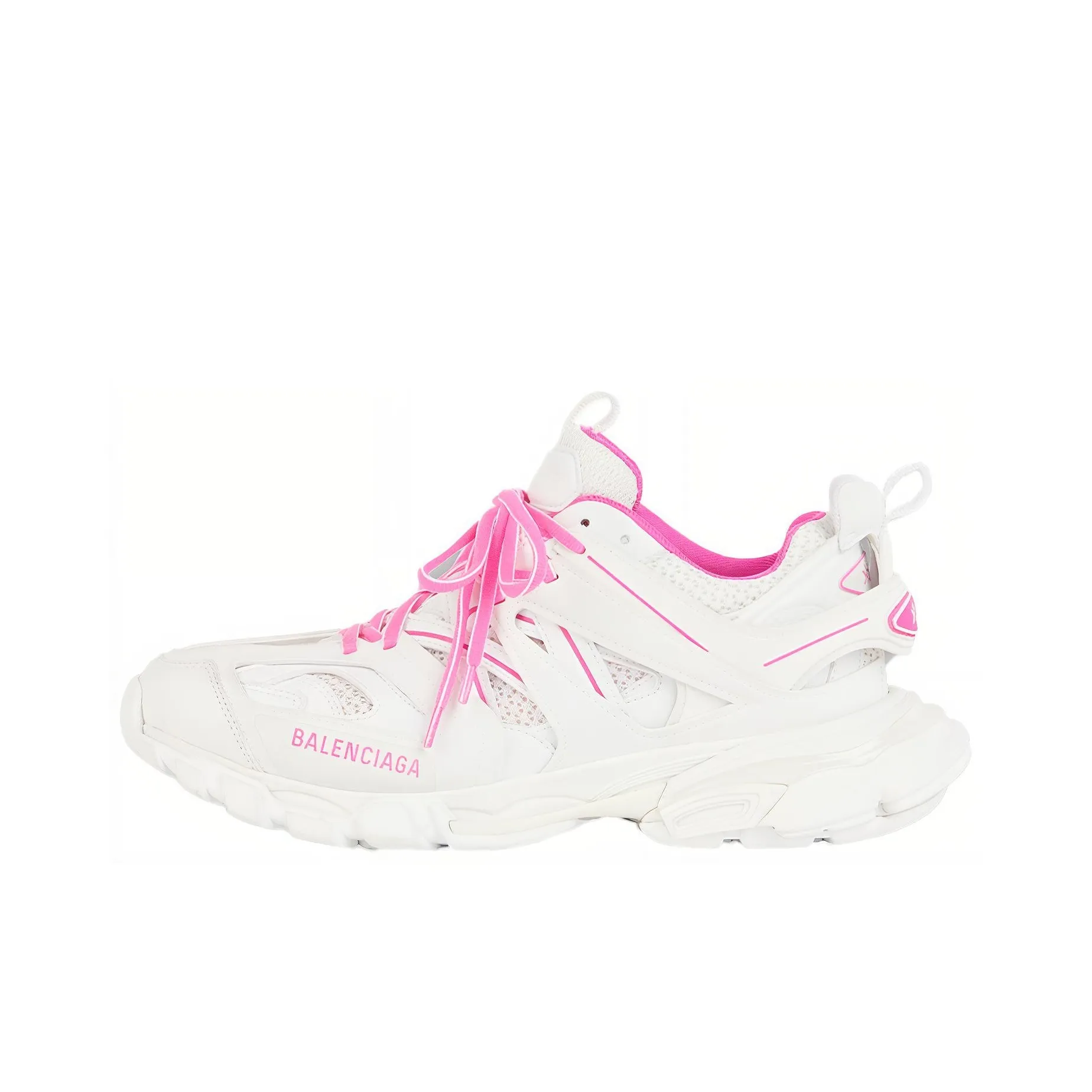 Balenciaga Track Sneaker 'White Fluo Pink' Women's