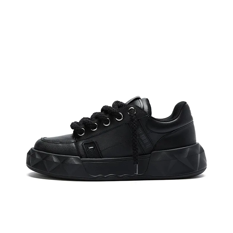 DIAMOND DESTINY D ONE DD Diamond Puffy Shoes Low Top Casual Shoes Unisex Black Warrior