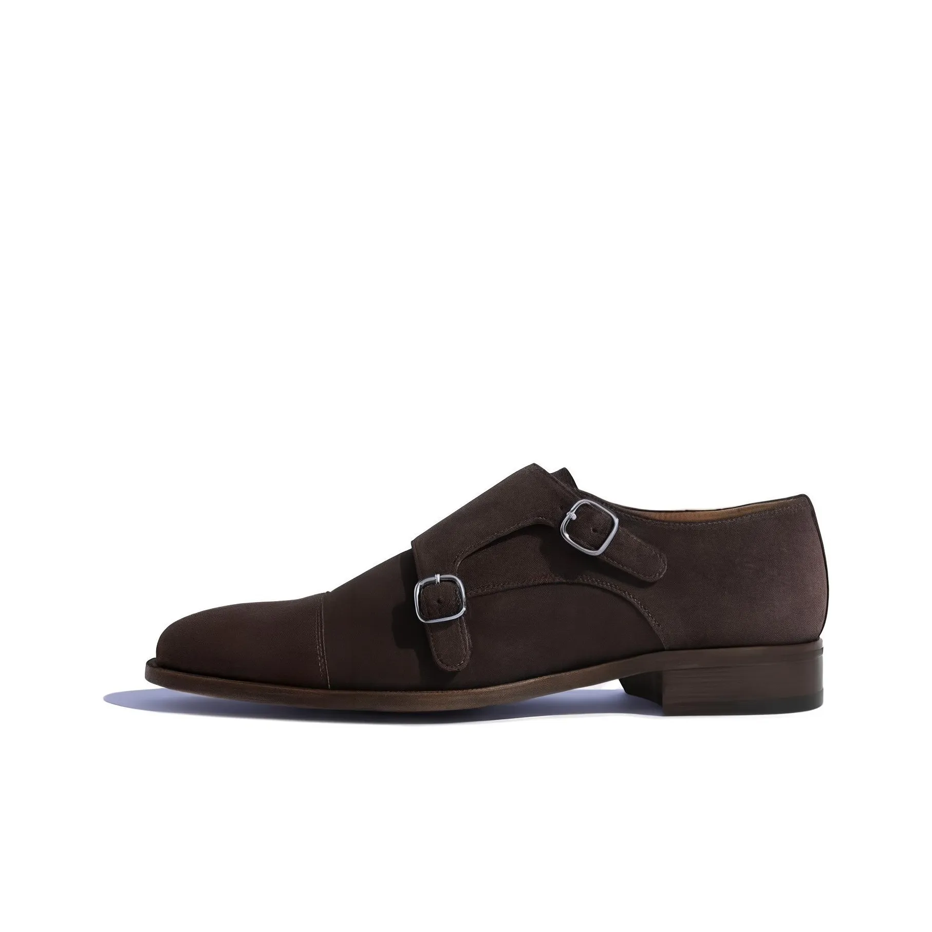 SCAROSSO Gervasio Almond Toe Monk Shoes