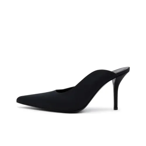 GIA BORGHINI Домашние тапочки, черные, женские