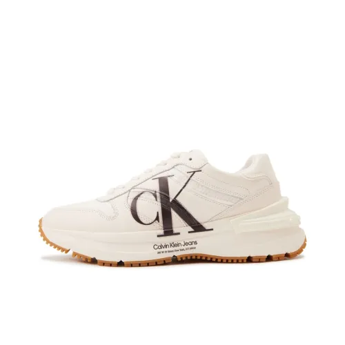 CKJ CALVIN KLEIN JEANS Толстоподошвенные кроссовки Low Топ YBH Бежевый Мужские