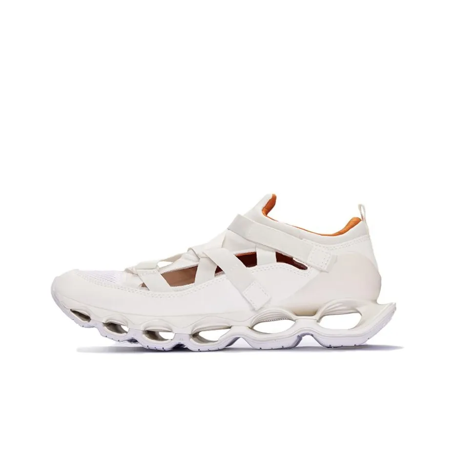 Mizuno PRO WAVE PROPHECY STRAP Устойчивый к истиранию Дышащий Низкий Топ Повседневная Обувь Унисекс Белый