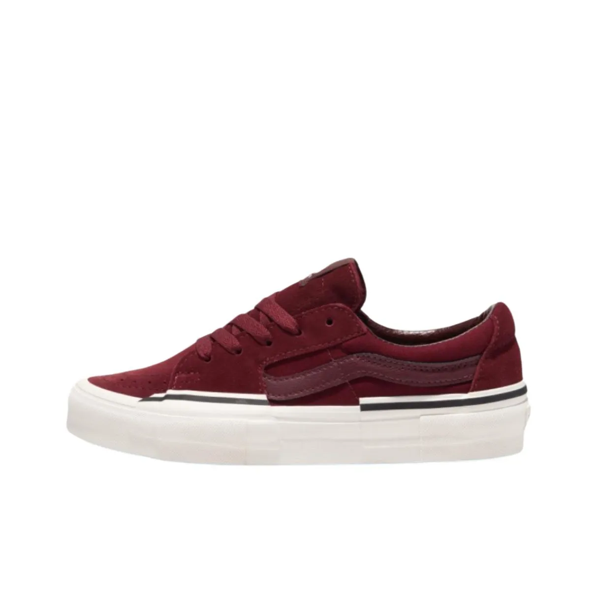 Vans Slip-resistant Abrasion-resistant Low-top Skateboard Shoes Unisex Burgundy Вансы противоскользящие устойчивые к истиранию низкие топовые скейтбордические кроссовки унисекс бордовые