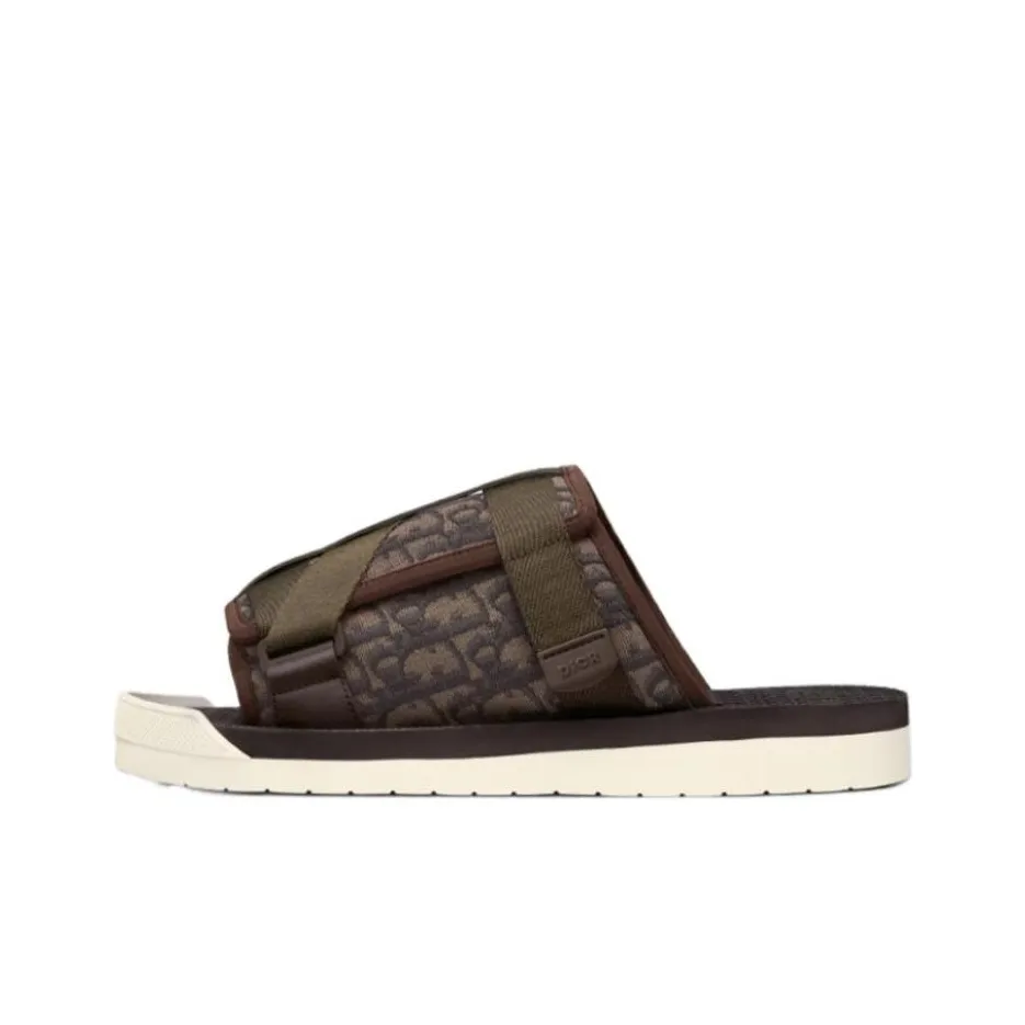 DIOR Alpha Sandal Ebony DIOR Oblique Jacquard