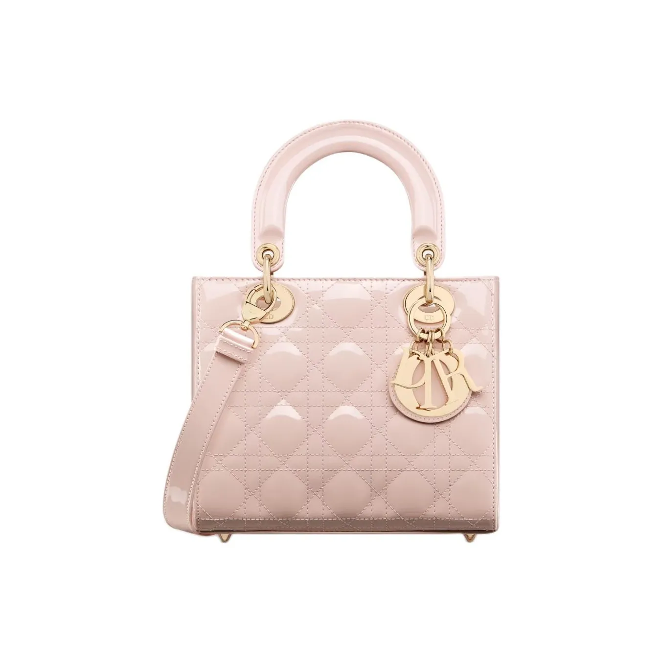 DIOR Lady Dior Cow Leather Lady Dior Bag, Shoulder Bag, Crossbody Bag, Handbag Small Size Women's Rouge Pink