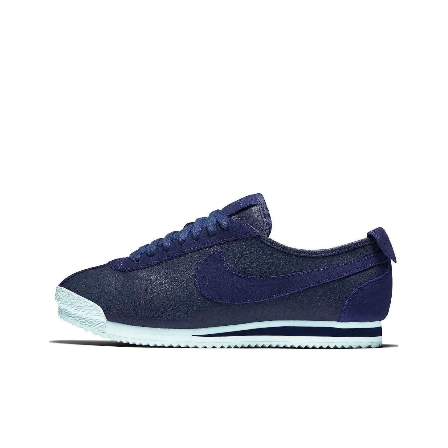 Nike Cortez Амортизация Устойчивый к истиранию Дышащий Низкий Топ Повседневные Беговые кроссовки Мужские Темно-синие