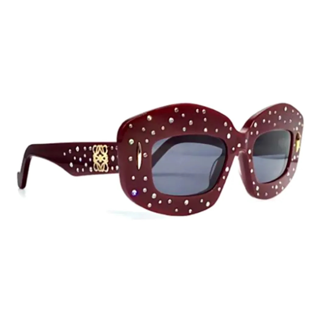 LOEWE Embellished Rectangle Frame Sunglasses
