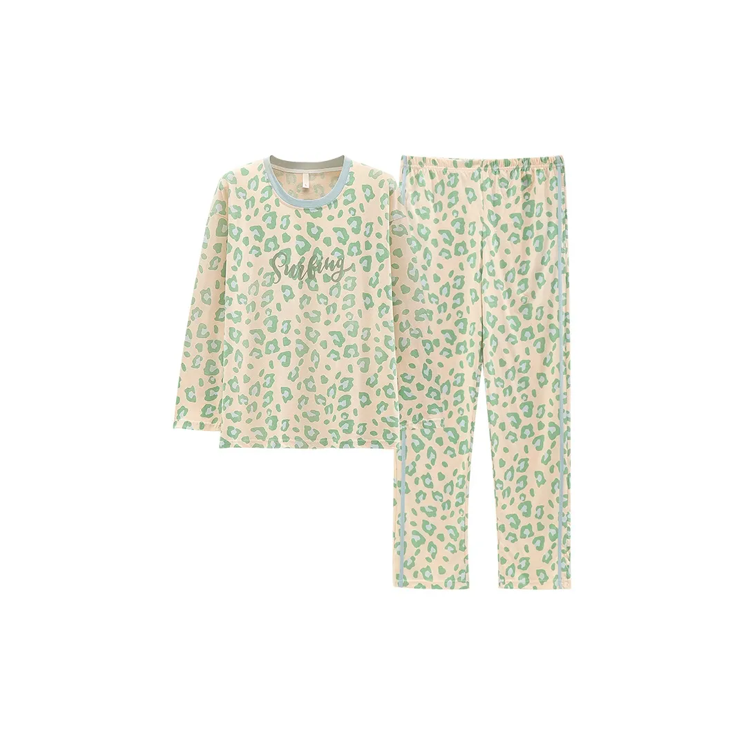 Pretty Lady Home Suit Women's Apricot Green