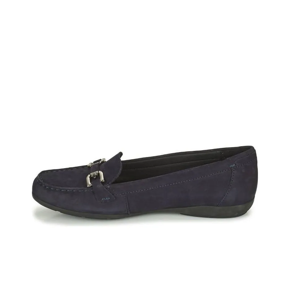 GEOX Annytah Moc Loafers Women's Marine Blue