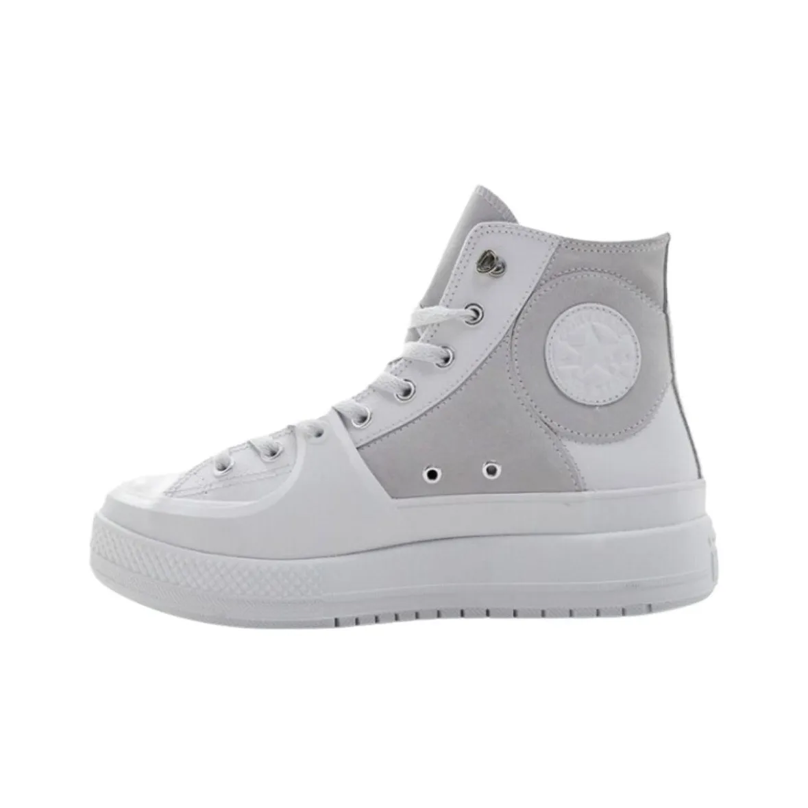 Converse High Top Canvas Shoes Unisex White Gray