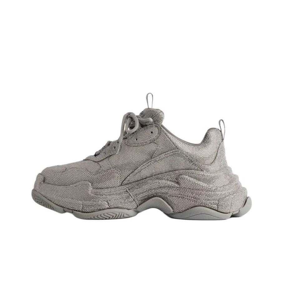 Balenciaga Triple S With Rhinestones 'Dark Grey' Women's