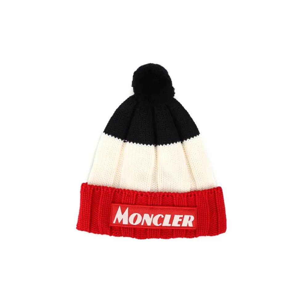 MONCLER Новая шерсть Шапки-бини Мужской Многоцветный