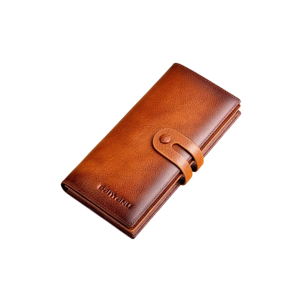 Banyanu Кошелек из коровьей кожи держатель для карт стандартный мужской желто-коричневый кофейный голубой серый