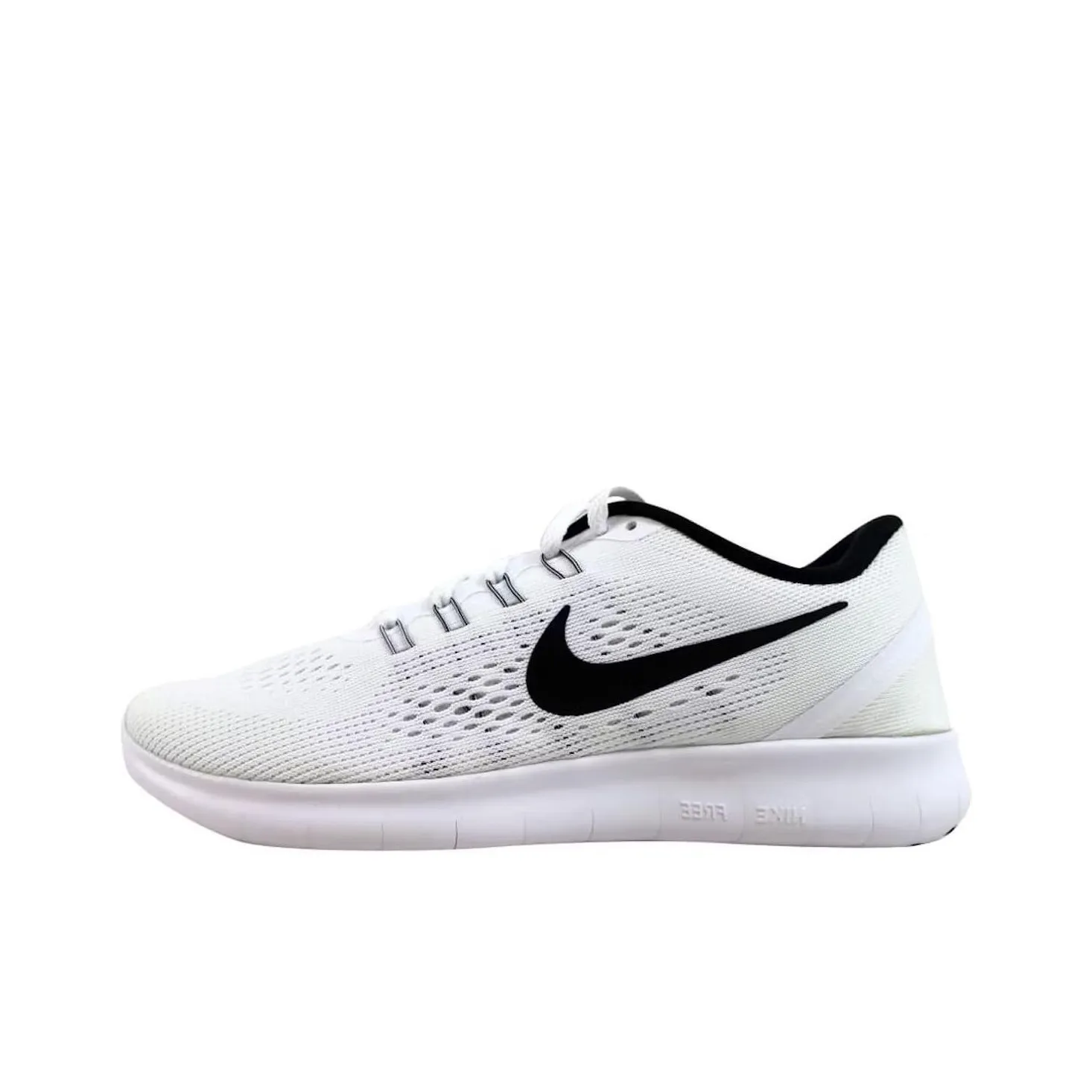 Nike Free Rn White/Black Women's