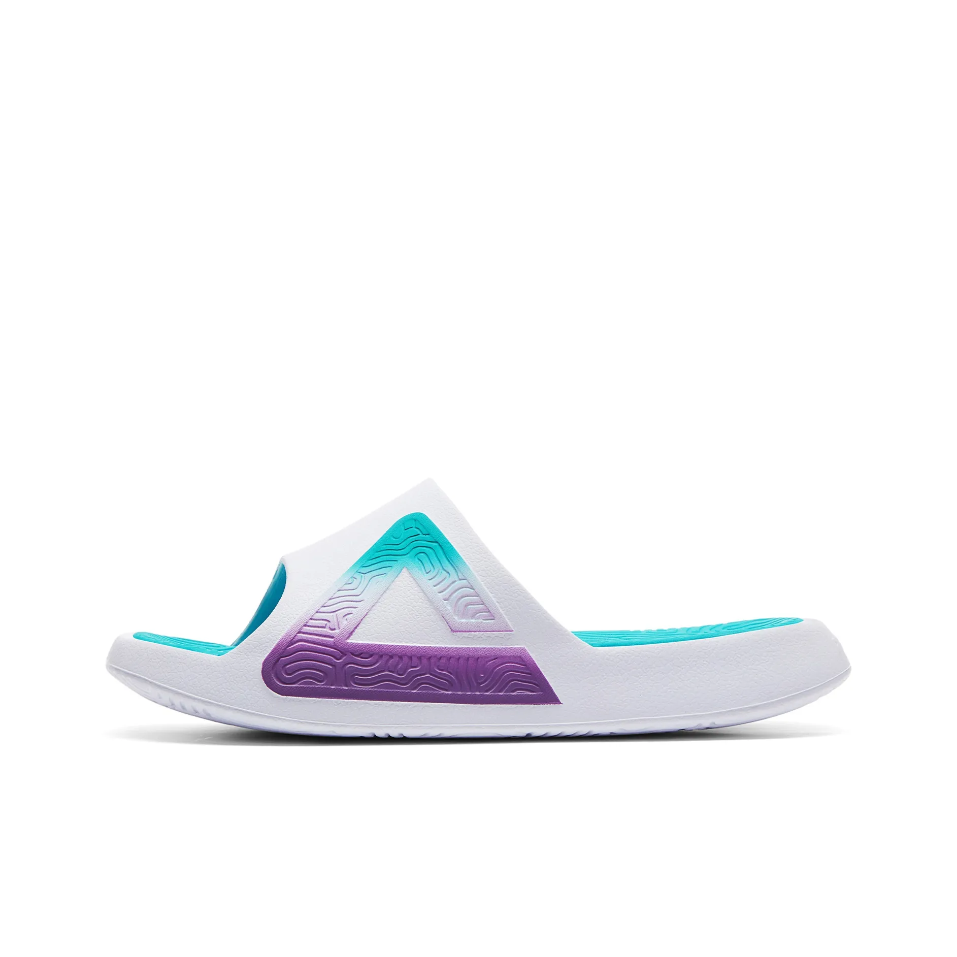 PEAK Slide Slippers Men's Big White Bright Green