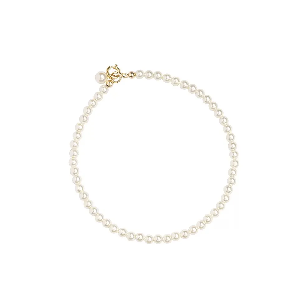 NATURALLYJOJO Жемчужная раковина Браслеты Женские Белый Золото