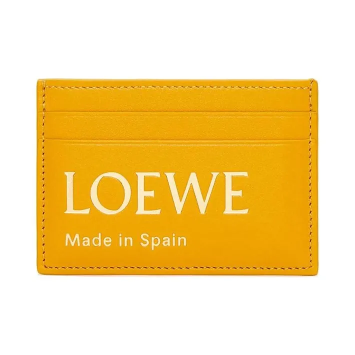LOEWE Совместное издание Наппа Коровья кожа Держатель для карт Женские Подсолнечно-желтый