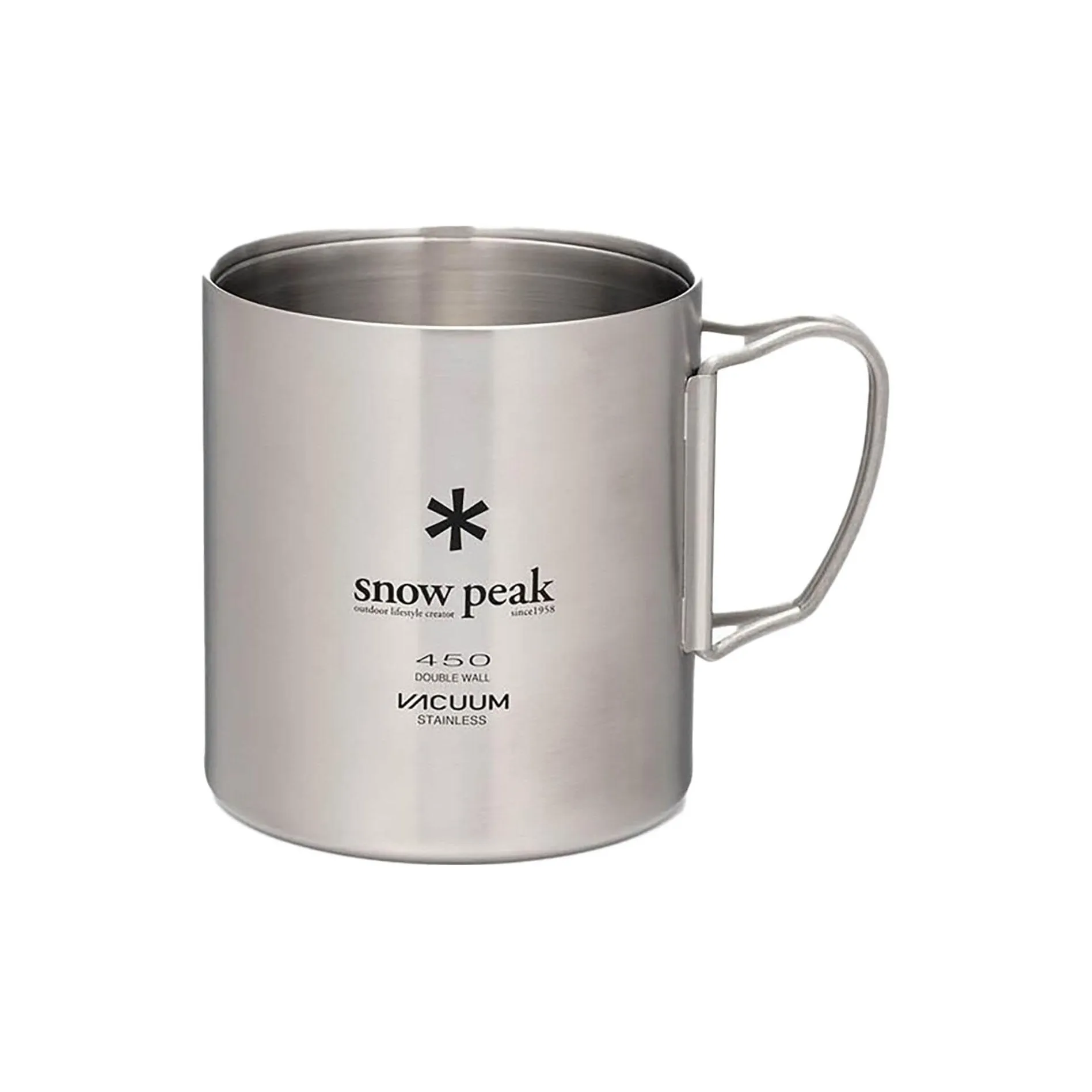 Snow Peak Outdoor Water Equipment Water Container 443ml Stainless Steel 3.4*3.7 Inches