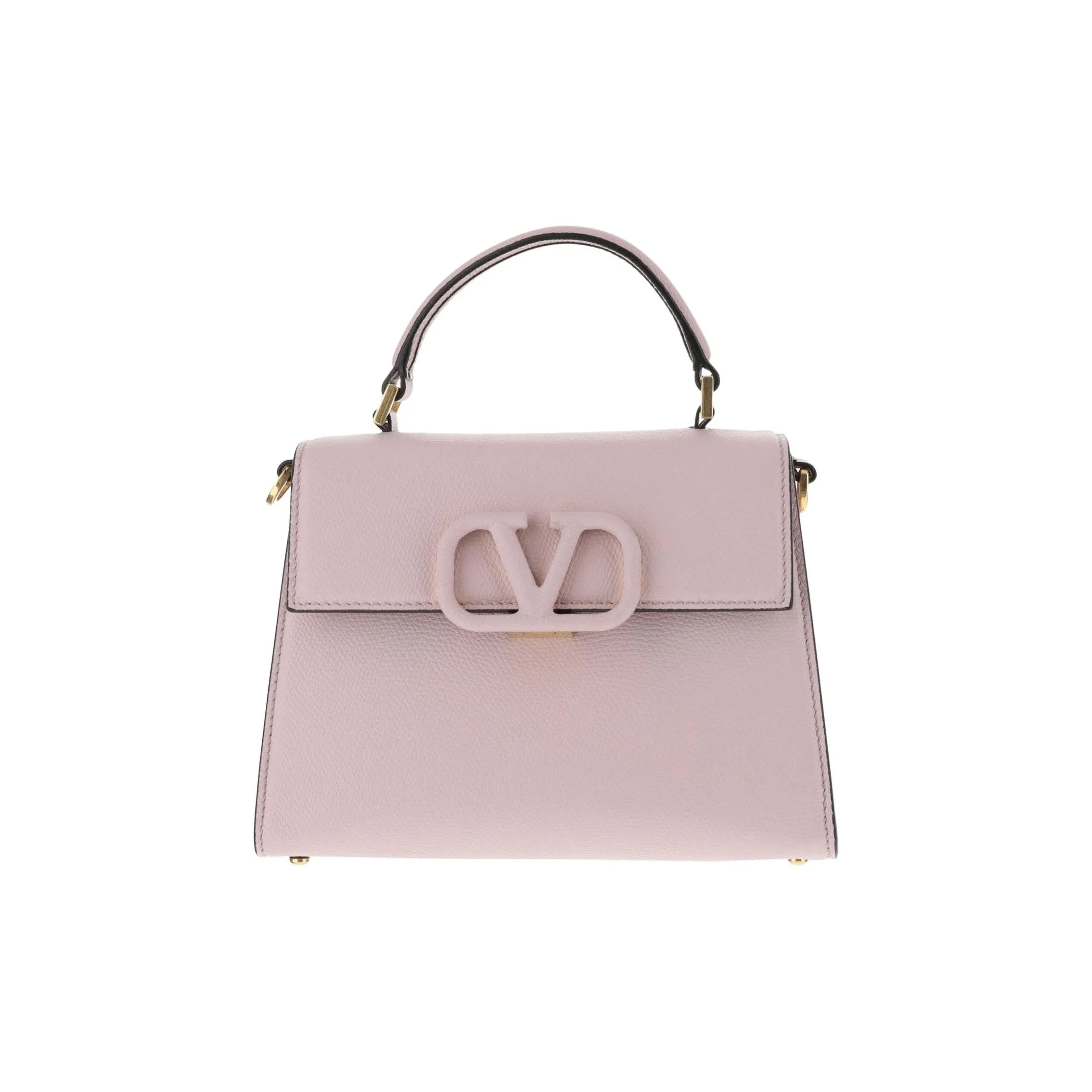 Valentino VSLING Calfskin Shoulder Bag, Crossbody Bag, Handbag Trumpets Women's Pink