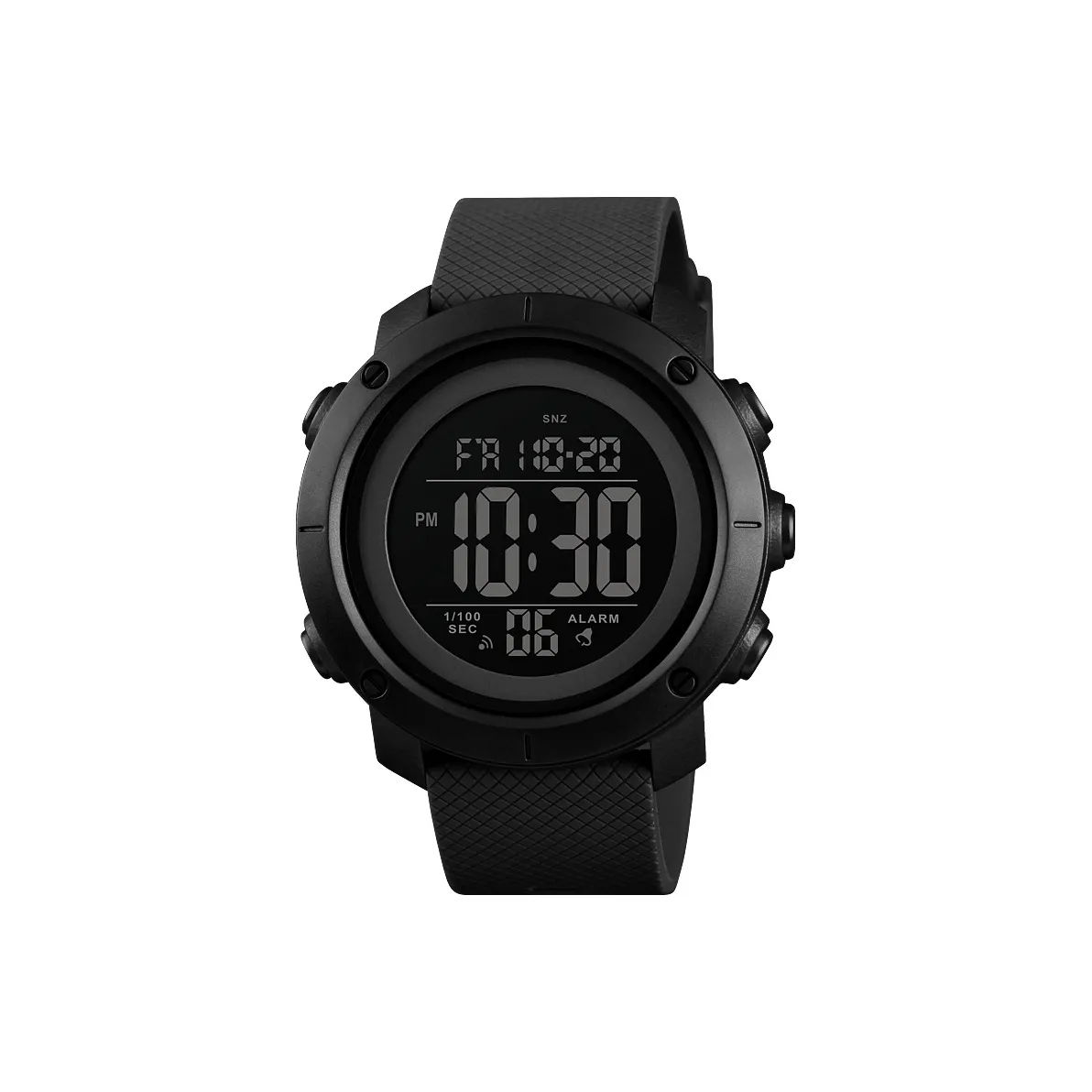 SKMEI Электронный Механизм ПУ (полиуретан) Ремешок Часы Мужские Черный Циферблат