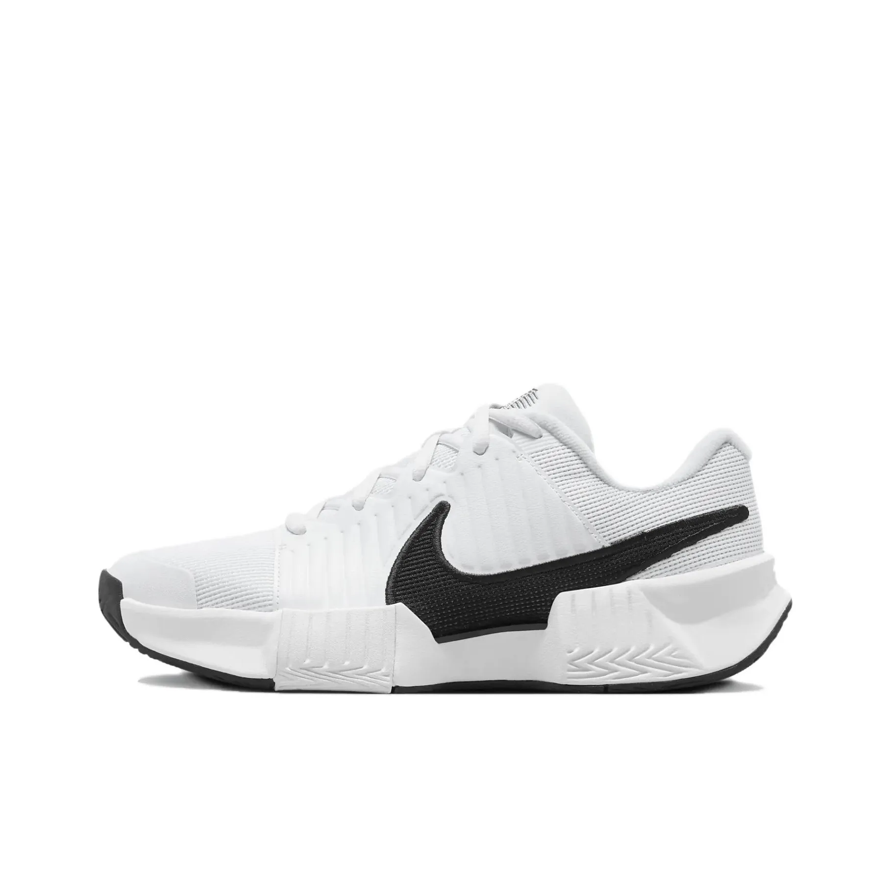 Nike GP Challenge Pro Устойчивые к истиранию Низкие Кроссовки для тенниса Женские Белые Черные