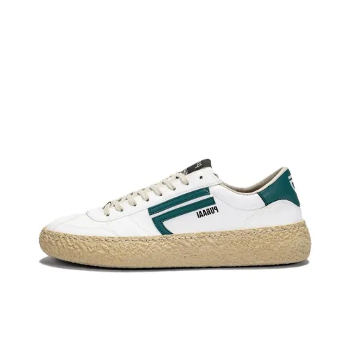 Puraai Кроссовки для скейтбординга Low Top Бело-зеленые Унисекс
