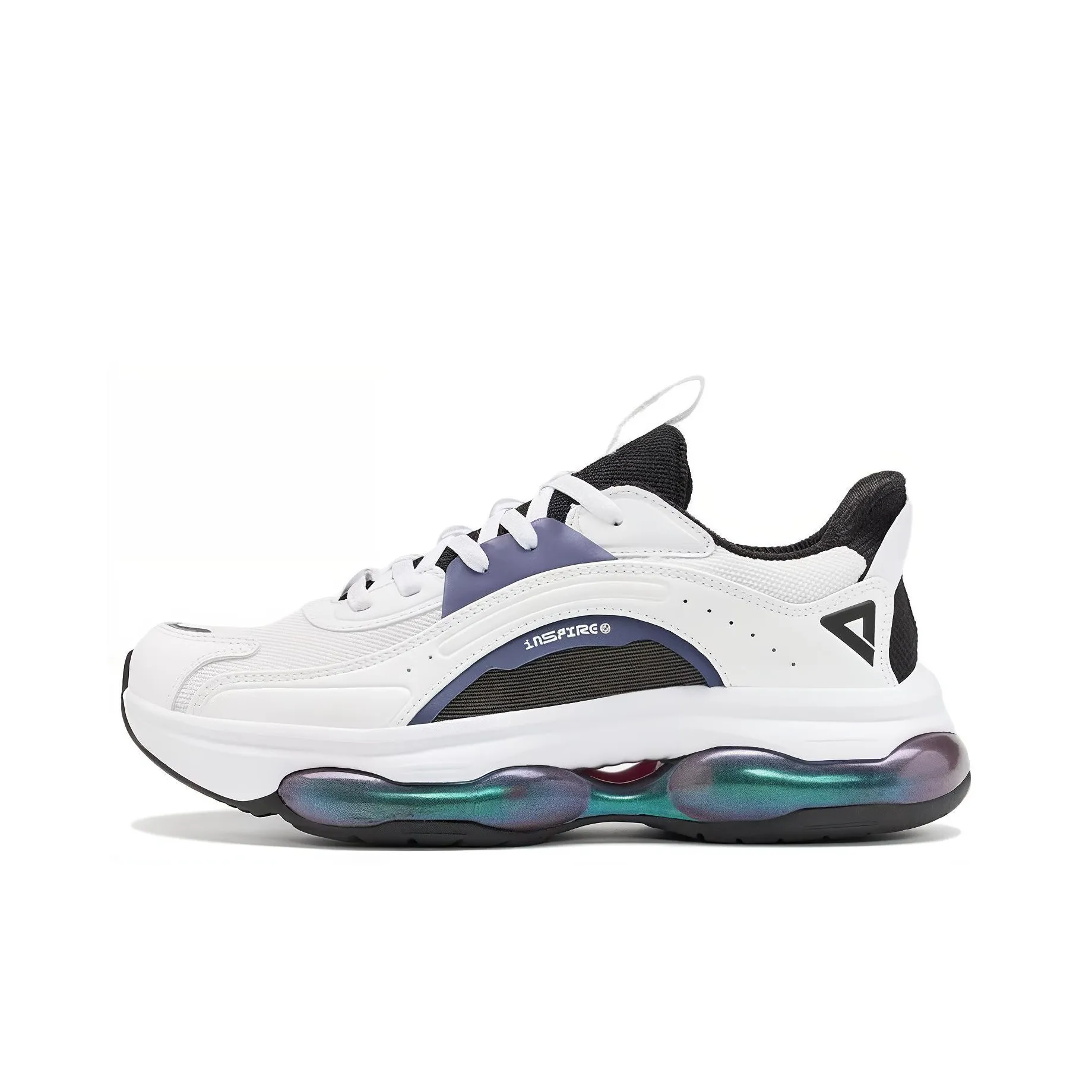 PEAK Шокабассиверы Slip-resistant Abrasion-resistant Низкий топ Беговые кроссовки Мужские Белый Черный