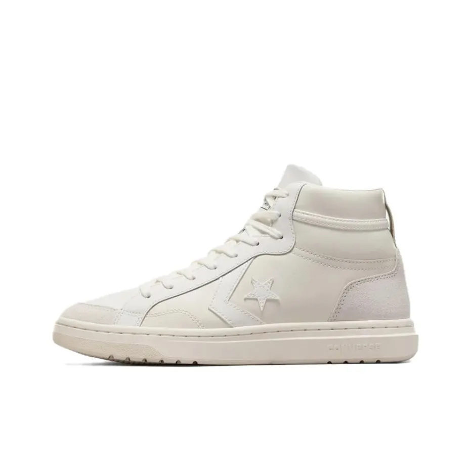 Конверс Pro Blaze Classic Покрытие Амортизация Легкий Высокий Топ Скейтборд Кроссовки Унисекс Белый