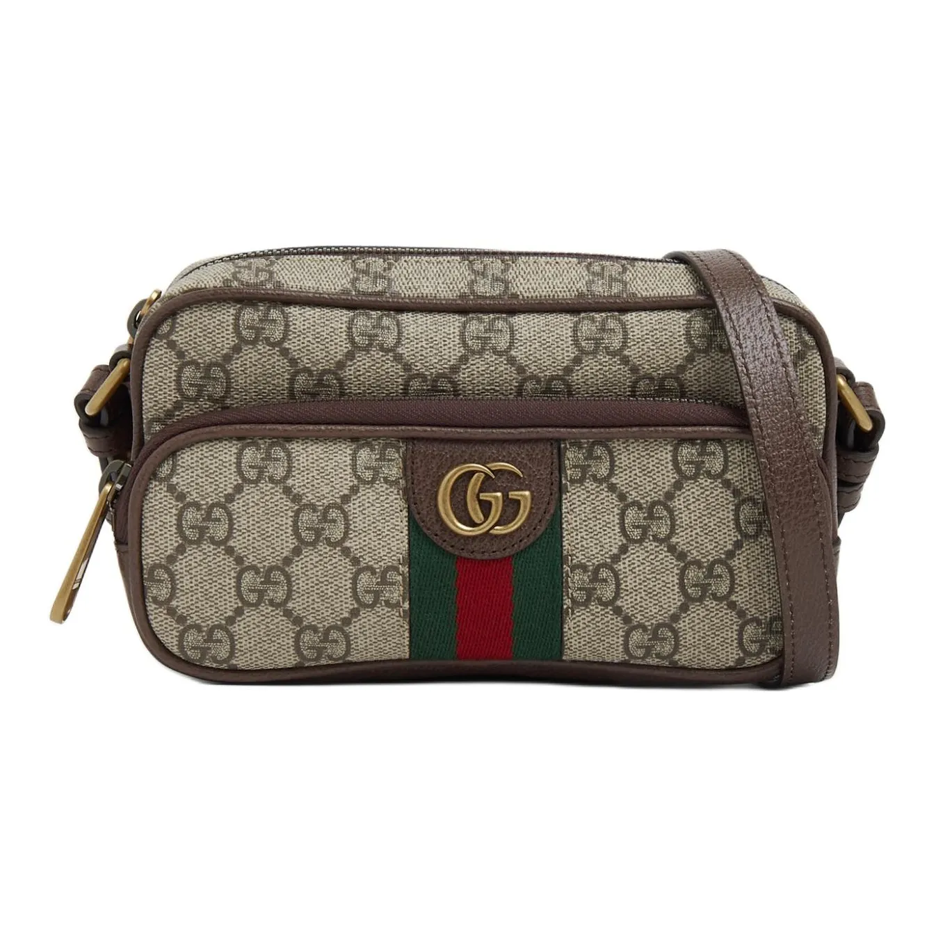 GUCCI Ophidia Canvas With Leather Trim Crossbody Bag, Shoulder Bag Men's
