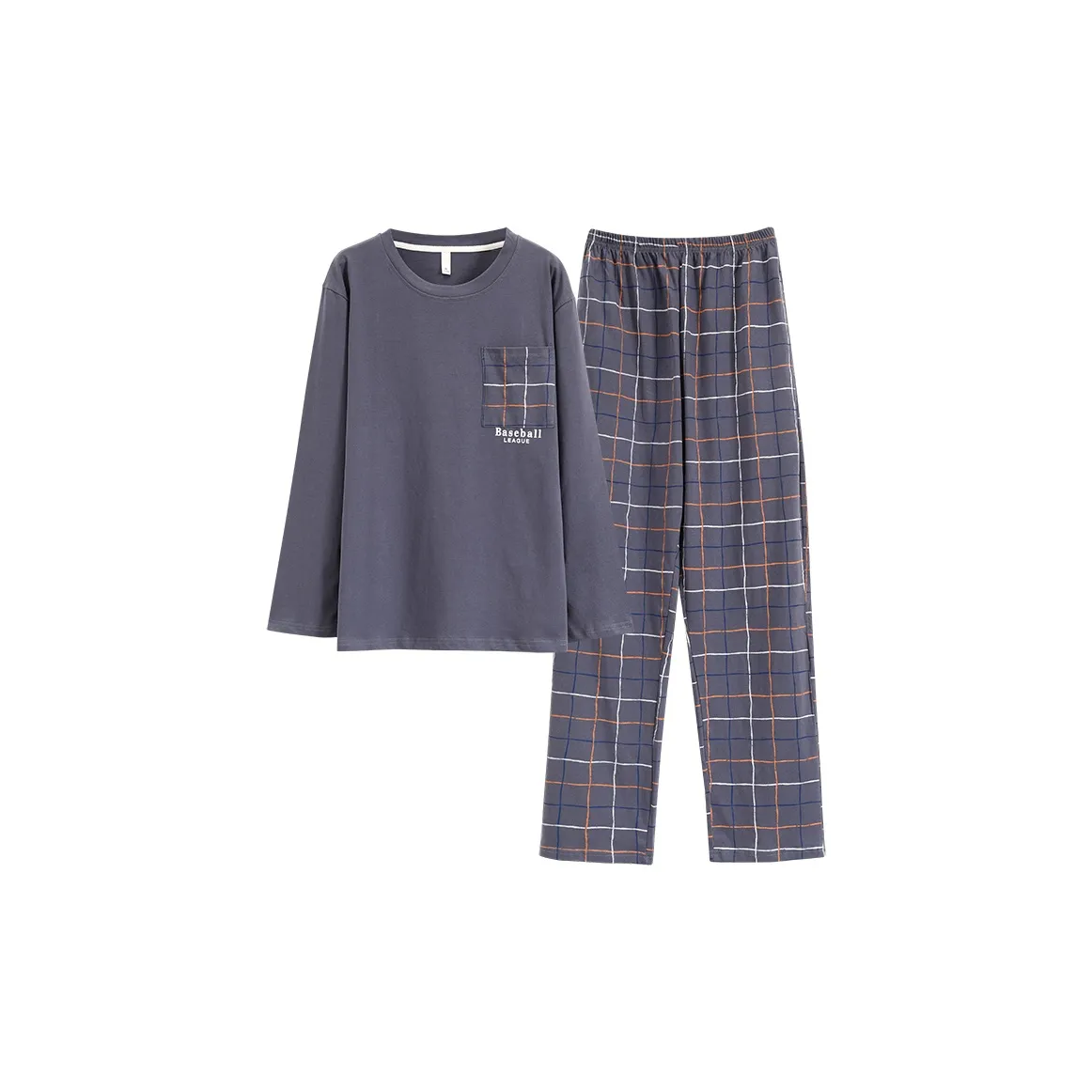 Pretty Lady Home Suit Men's Blue Gray