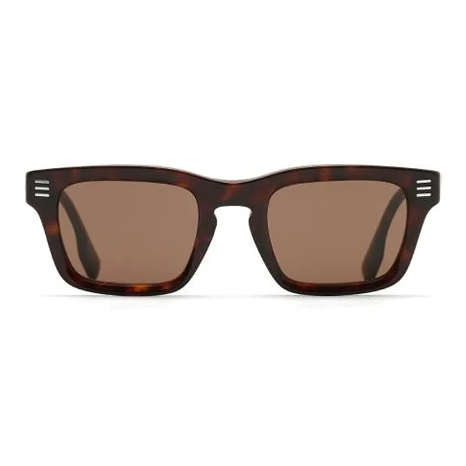 Burberry Acetate Rectangular Sunglasses Men's Tortoiseshell