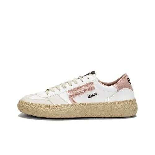 Puraai Кроссовки для скейтбординга Low Top Бело-розовые Унисекс