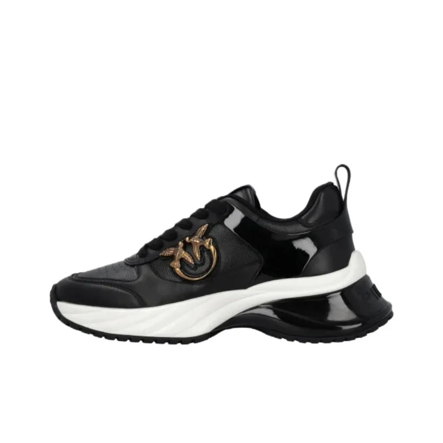 PINKO Logo Plaque Round Toe Sneakers Women's