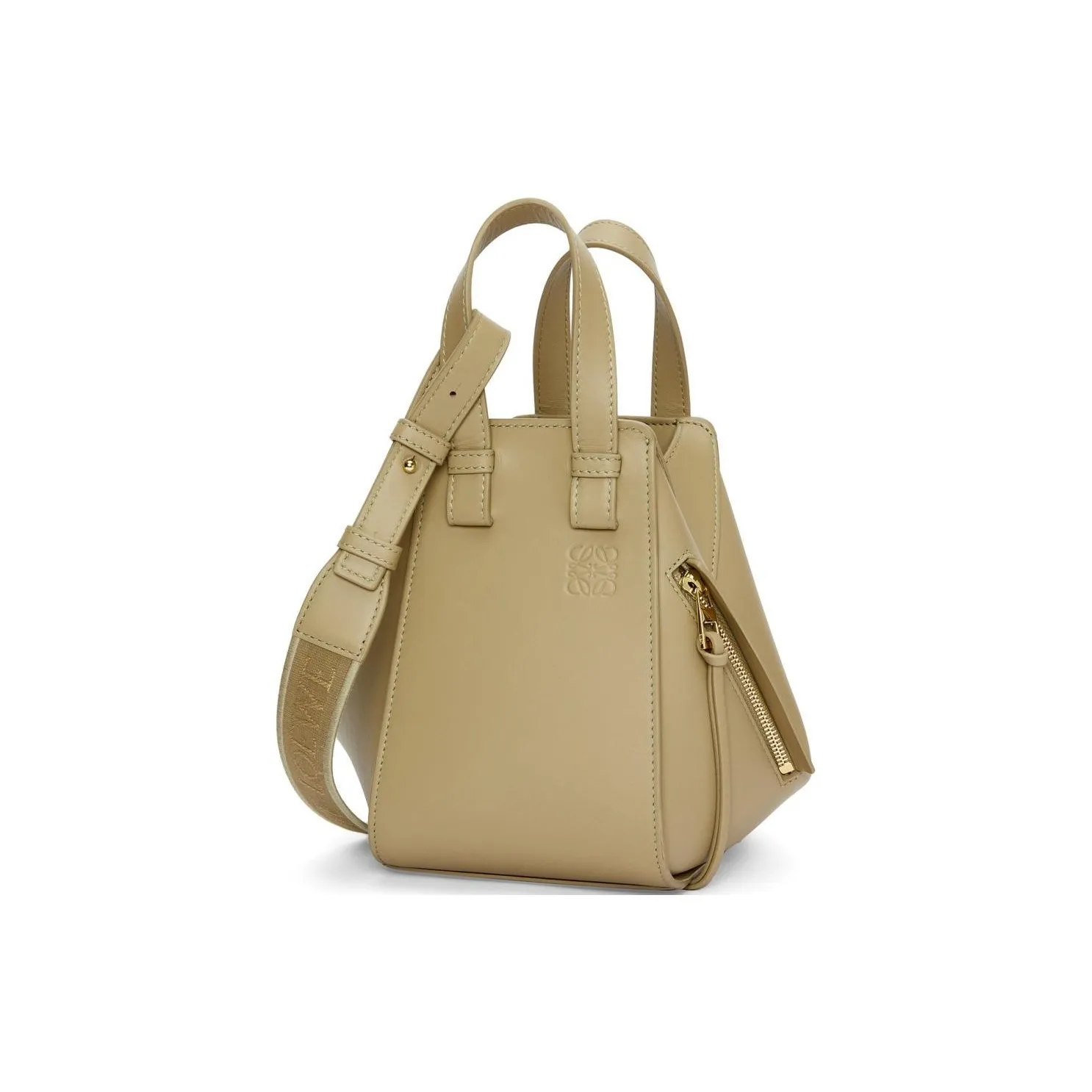LOEWE Hammock Satin Cow Leather Portable Crossbody Bag Shoulder Bag Women's Clay Green