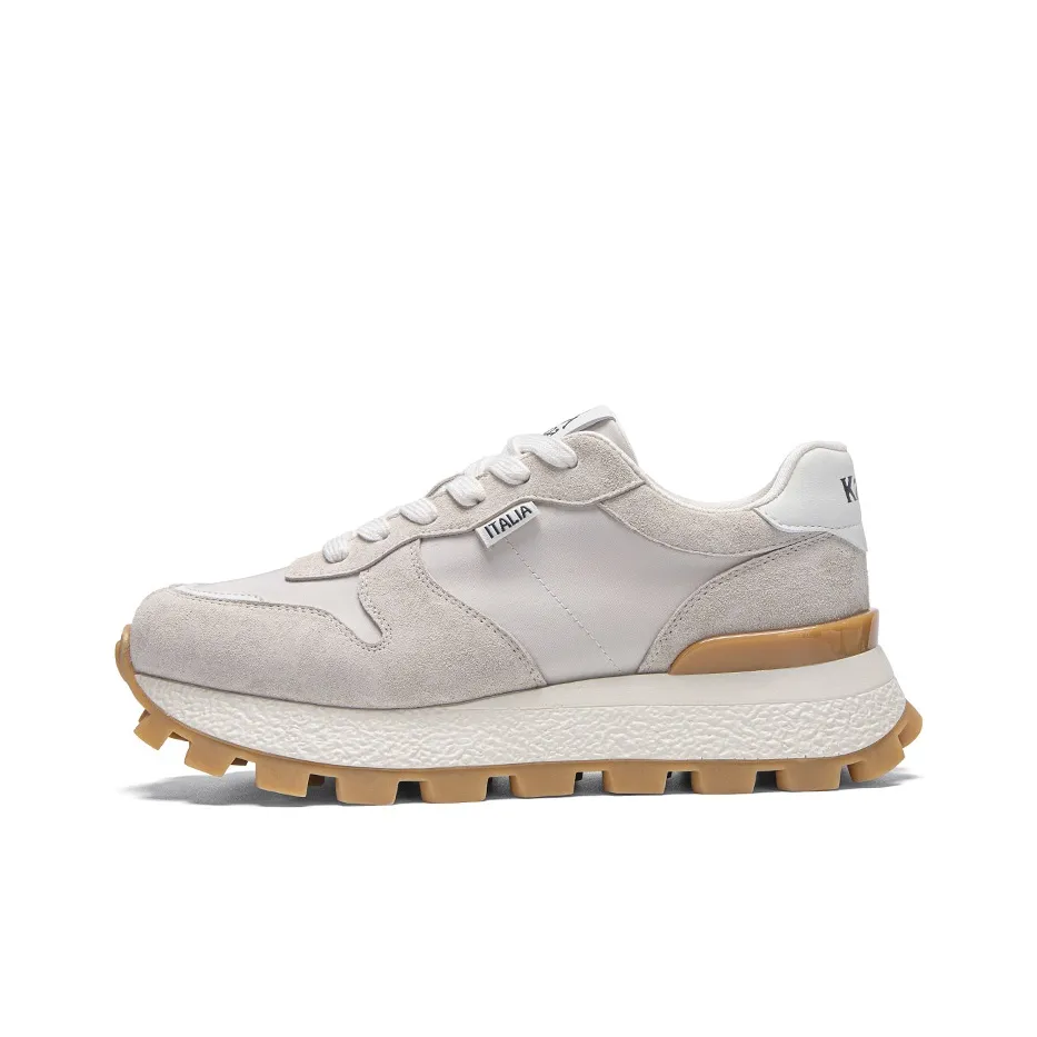 Kappa Slip Resistant, Abrasion Resistant, Force, Height Increasing Low Top Casual Running Shoes Women's Gray