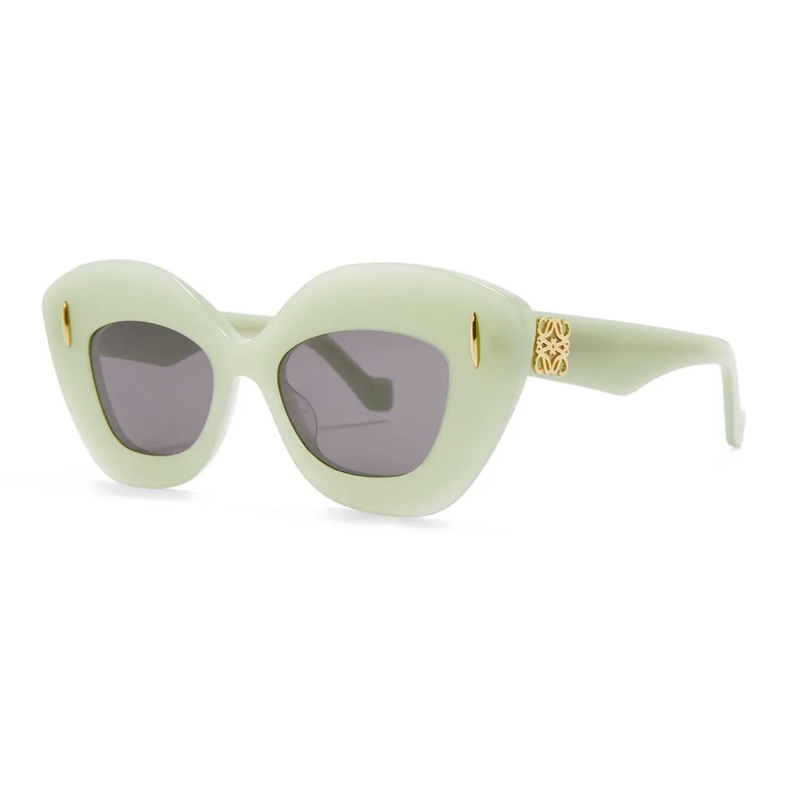 LOEWE Совместное издание Нерегулярная форма Солнцезащитные очки Женские Зеленый