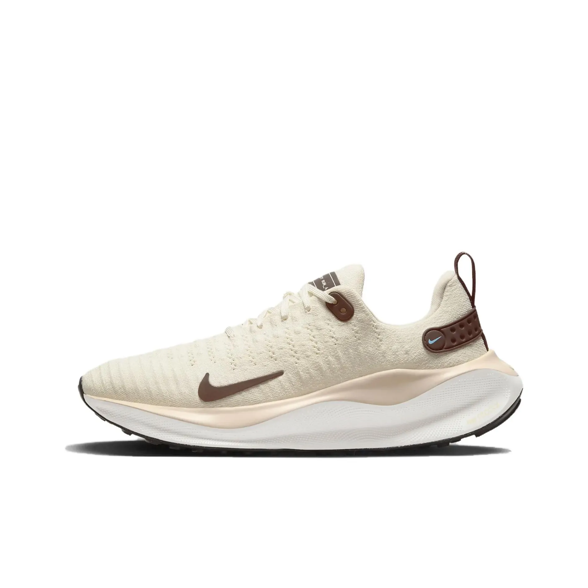 Nike React Infinity Run Flyknit 4 Low Топ Беговые кроссовки Женские Абрикос