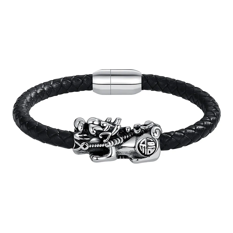 YINCHIE Браслет с шнурками из коровьей кожи Мужской