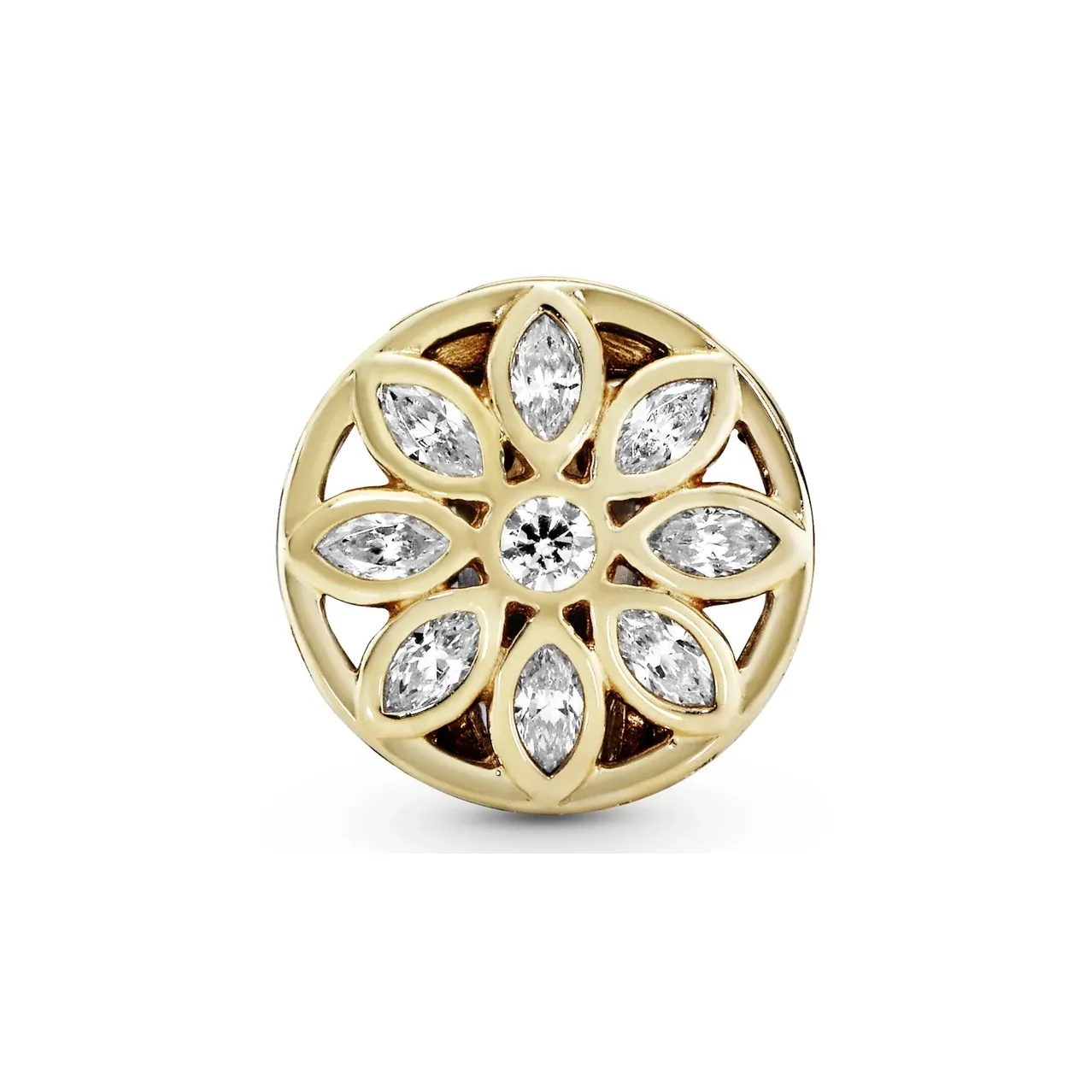 Pandora 14K Gold, Cubic Zircon, Cubic Zirconia Pendants Women's Gold
