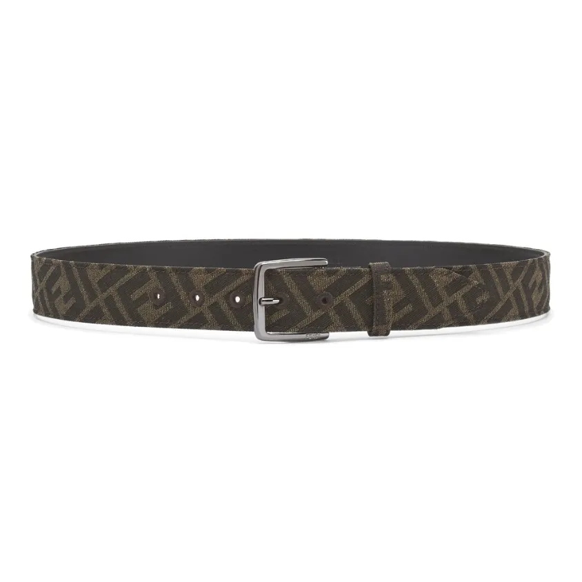 FENDI FF-pattern Leather Belt