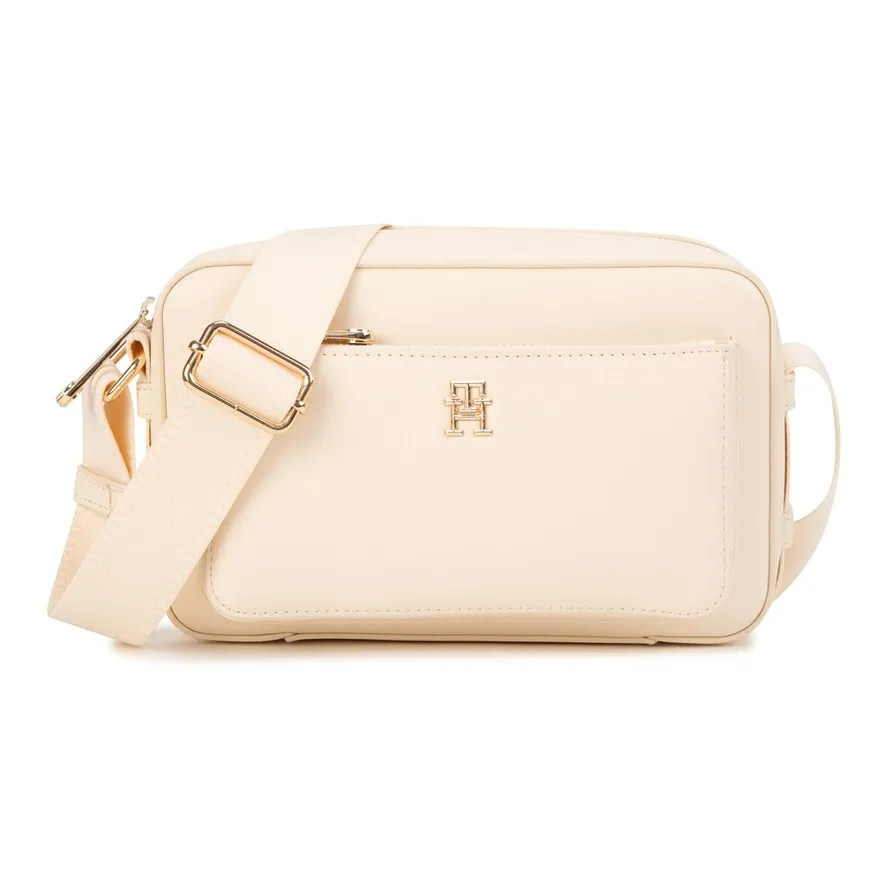 Tommy Hilfiger Artificial Leather Crossbody Bag Women's Black/Ecru