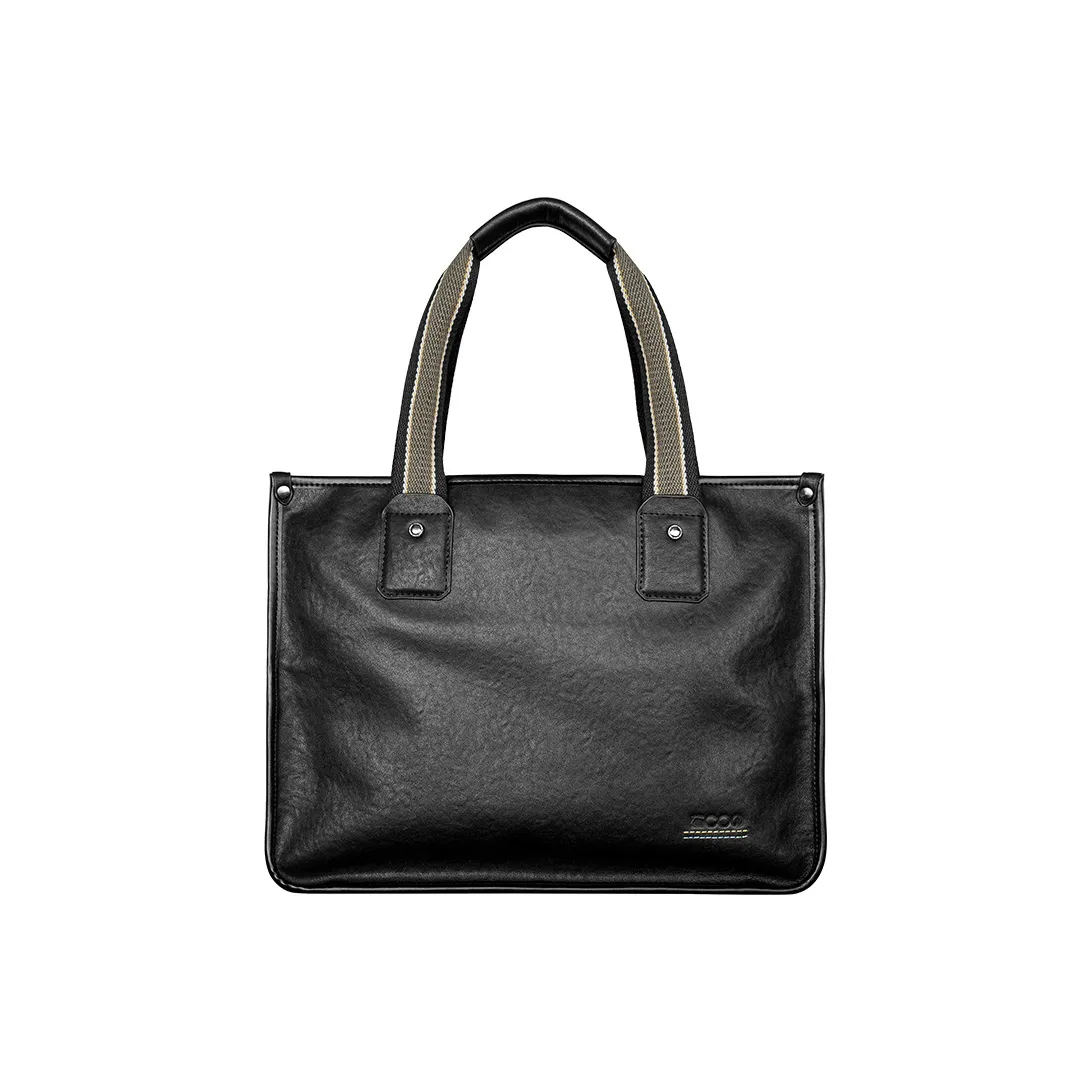 Сумка из коровьей кожи большая мужская черная