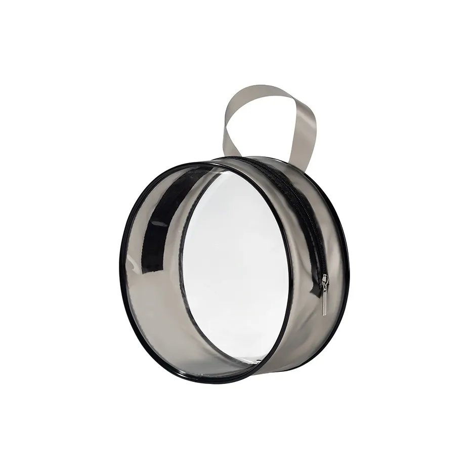 ALOENEY PVC Поливинилхлорид Косметичка Женская Черная