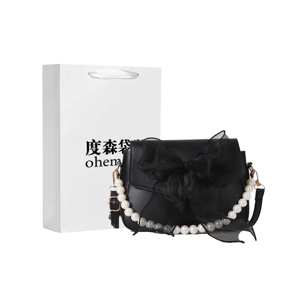 Dusen Kangaroo ПУ (полиуретан) Сумка через плечо Сумка Обычная Женская Черная Белая Синяя Розовая