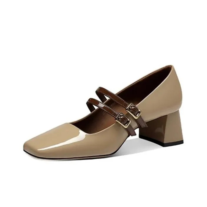 JESSICA SOPHIA Туфли Мэри Джейн с грубым каблуком 5 см женские