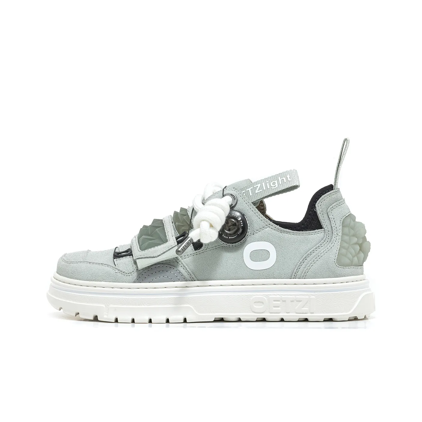 OETZI Ice Man Oz Lightweight Low Top Скейтборд Кроссовки Unisex Серый Зеленый