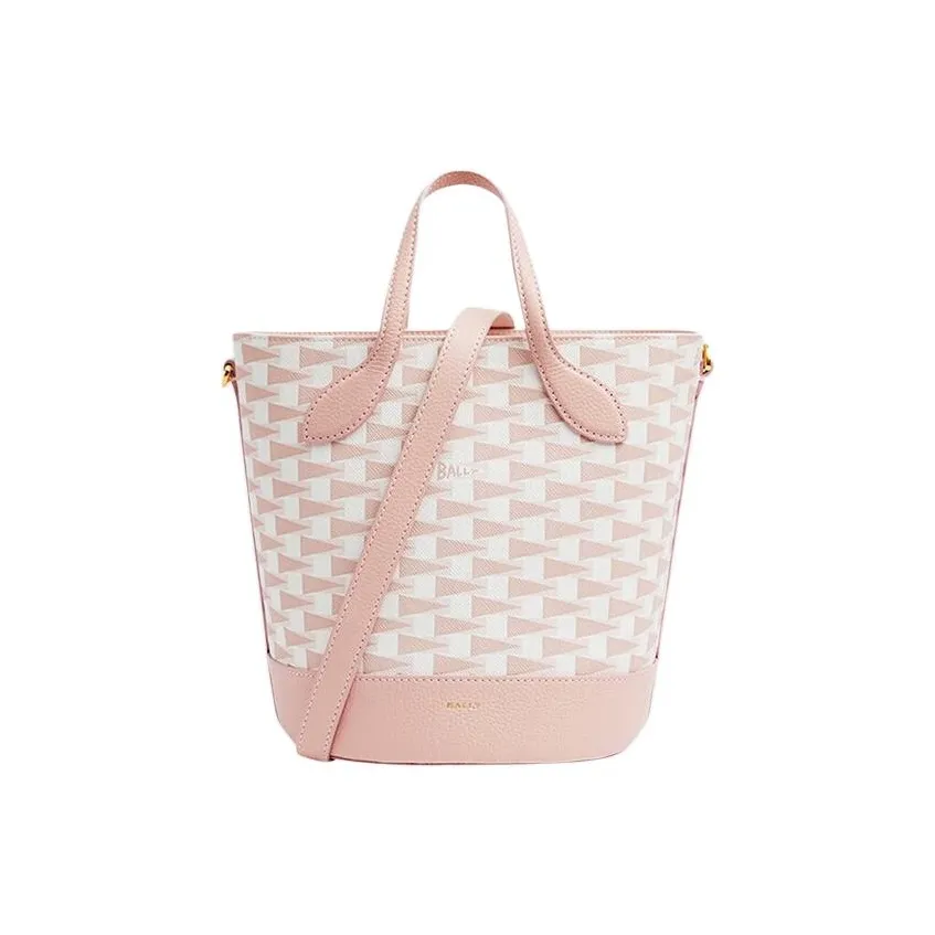 BALLY Сумка из коровьей кожи с искусственной кожей ведрообразной сумкой сумкой через плечо сумкой для женщин розового цвета