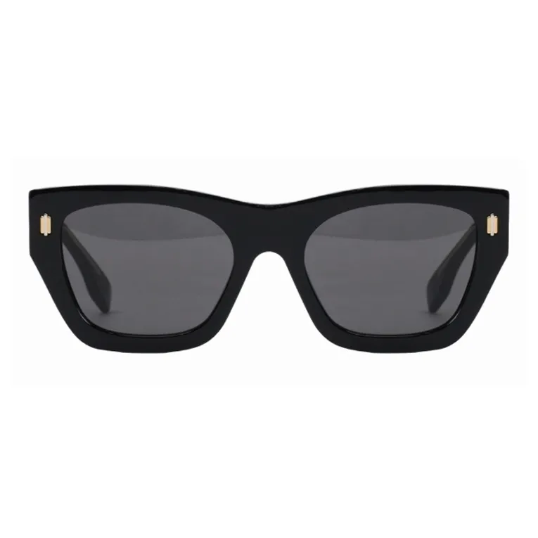 FENDI Acetate Irregular Shape Sunglasses fendi Women's Black