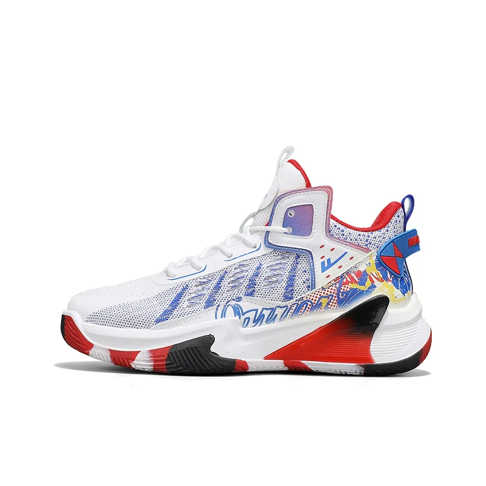 Warrior Баскетбольные кроссовки Low Топ Белый Королевский синий Мужской